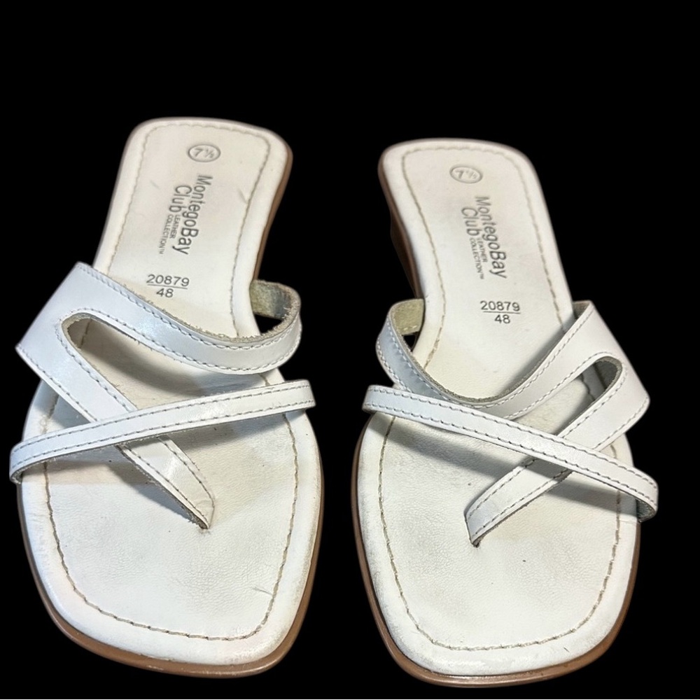 Montego Bay Club White Sandals